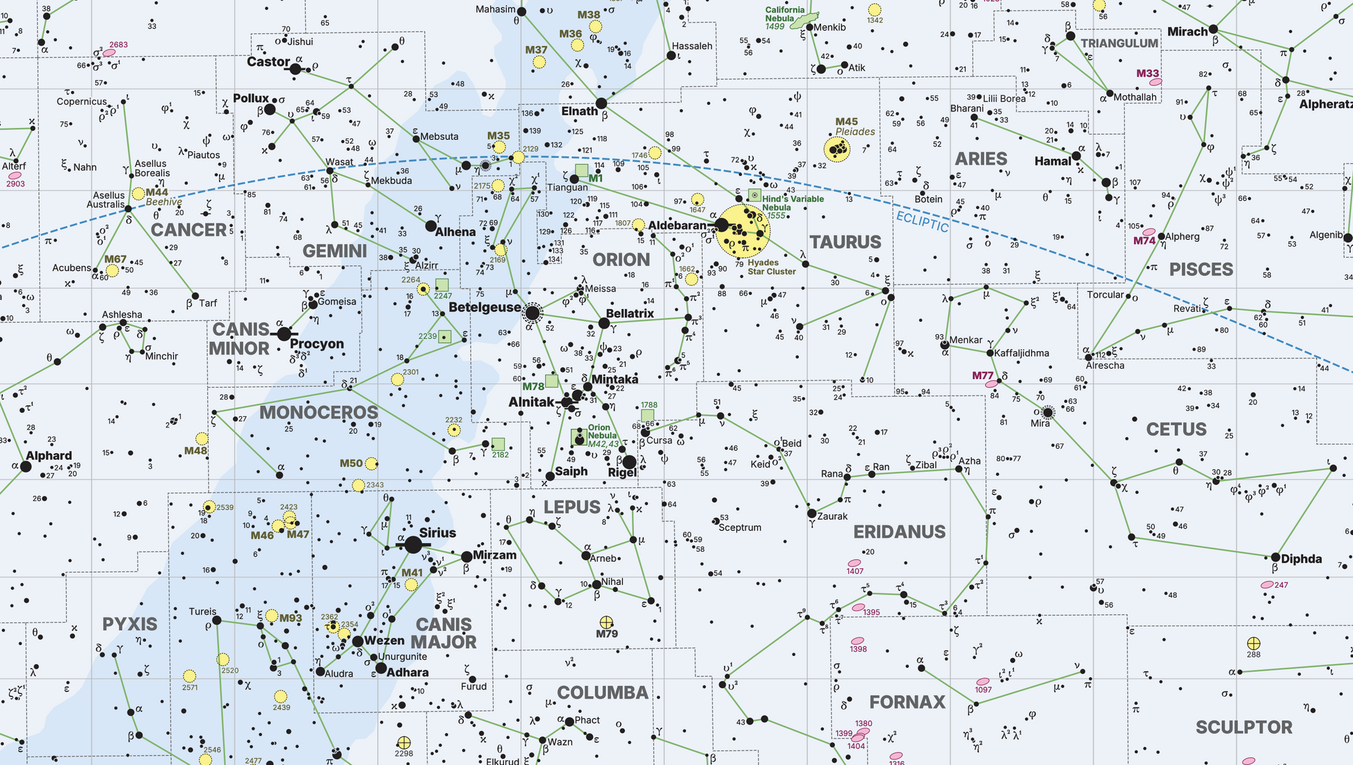 All Sky Map - map of the night sky