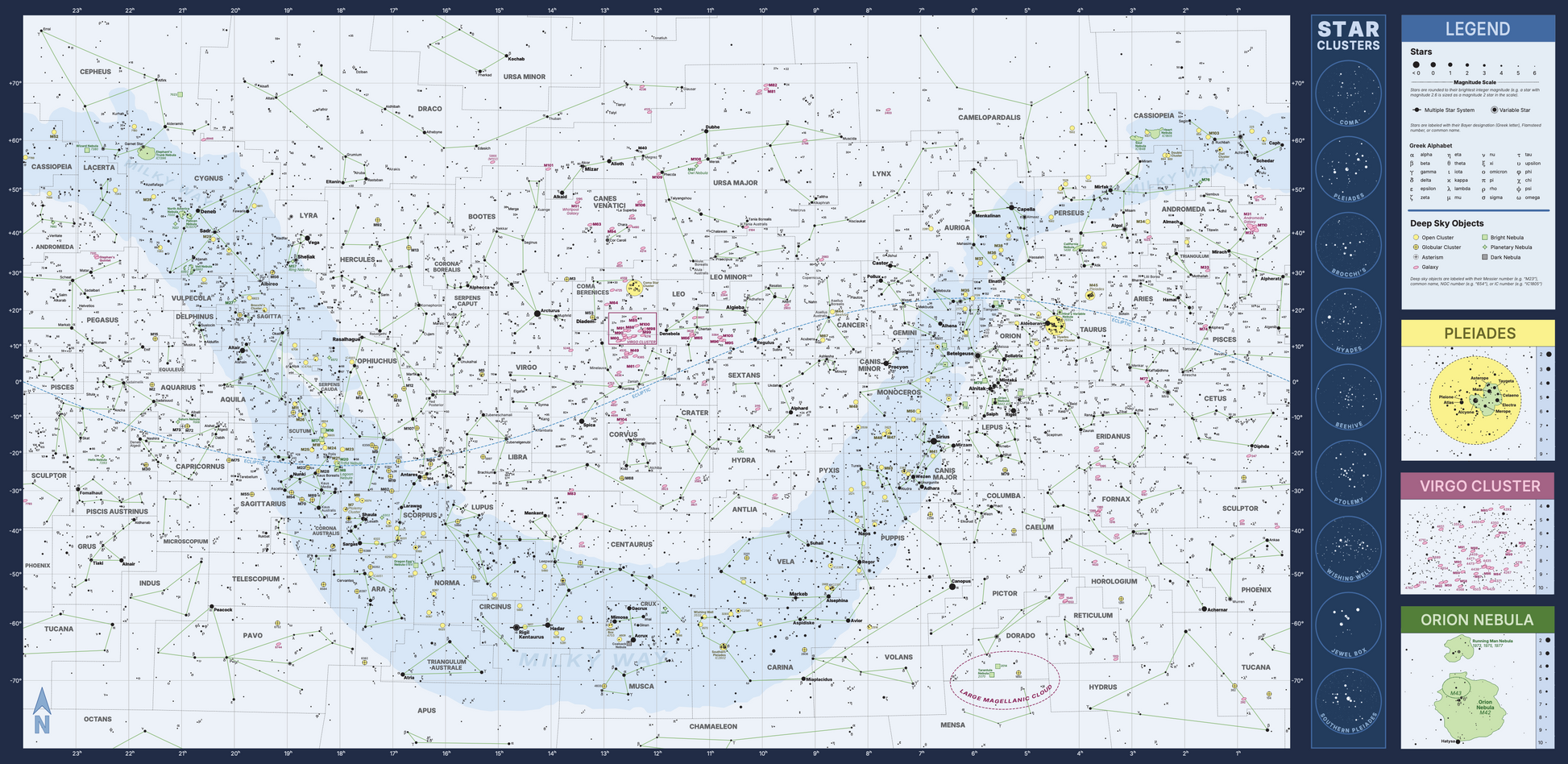 All Sky Map - map of the night sky